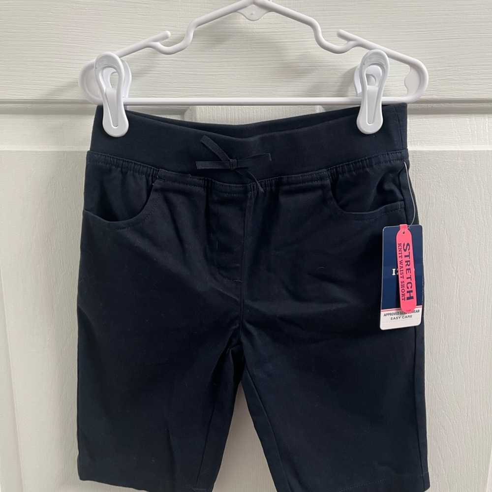 Izod Navy Blue Bermuda Shorts with Stretch Fabric